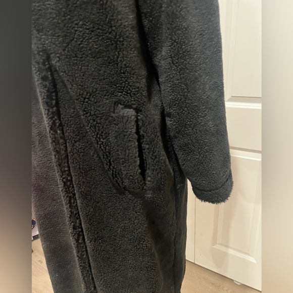 G by Giuliana Black Label Plus Size Women's Double-Breasted Teddy Coat 1X - Picture 6 of 9